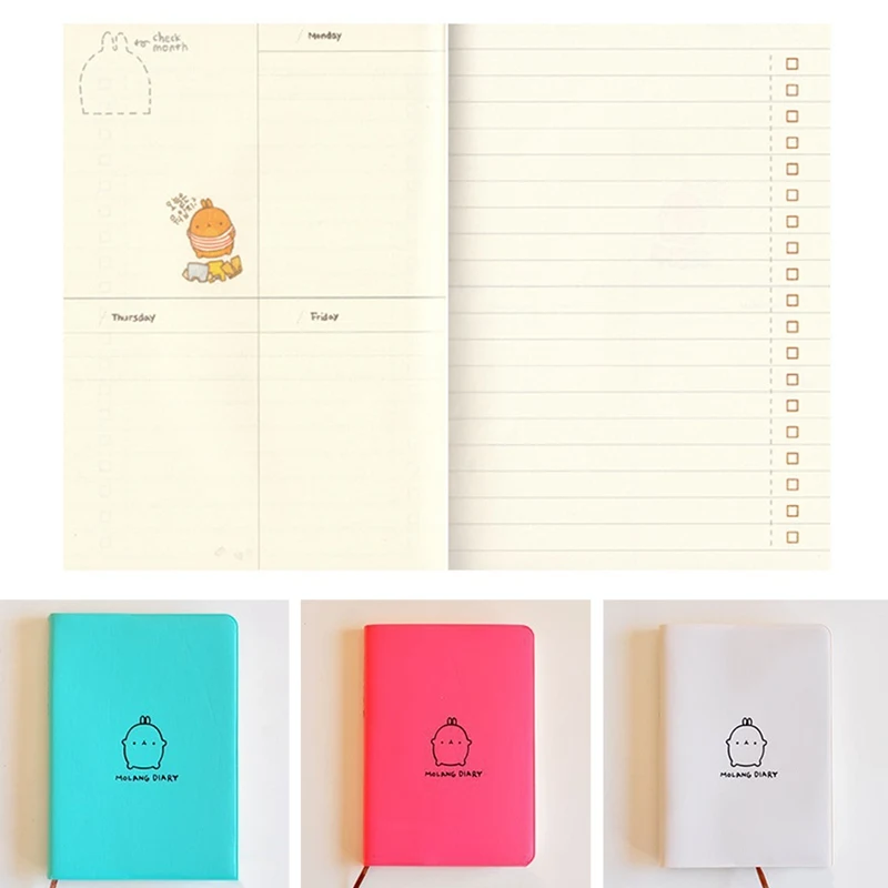 

Cute Kawaii Notebook Cartoon Lovely Journal Diary Planner Notepad for Kids Gift Korean Stationery