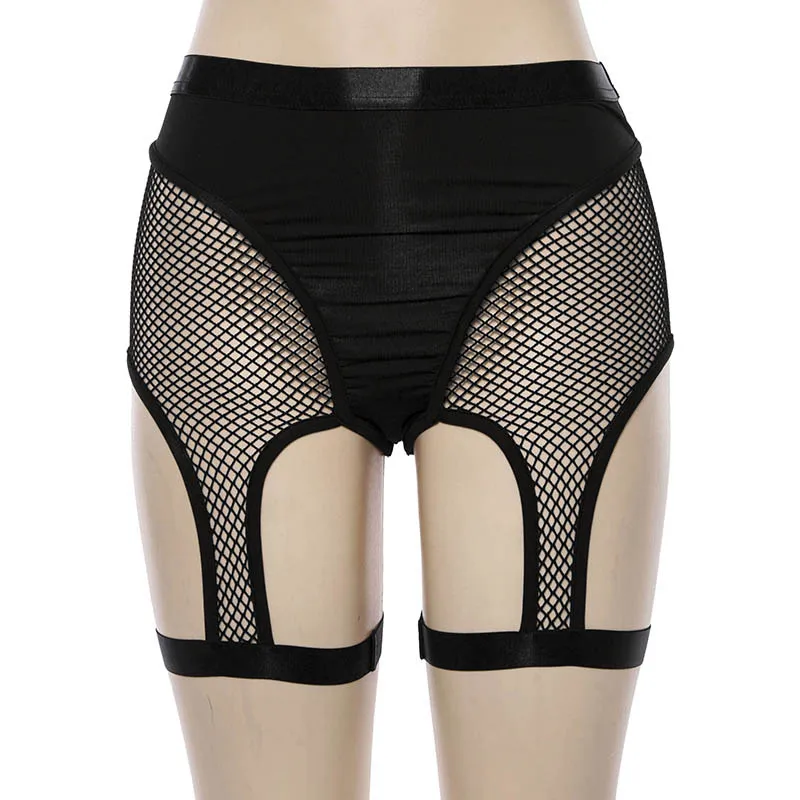 

women active street highstreet black mesh shorts cut out eyelet trackpants sweat track shorts female fit booty shorts WP1732145