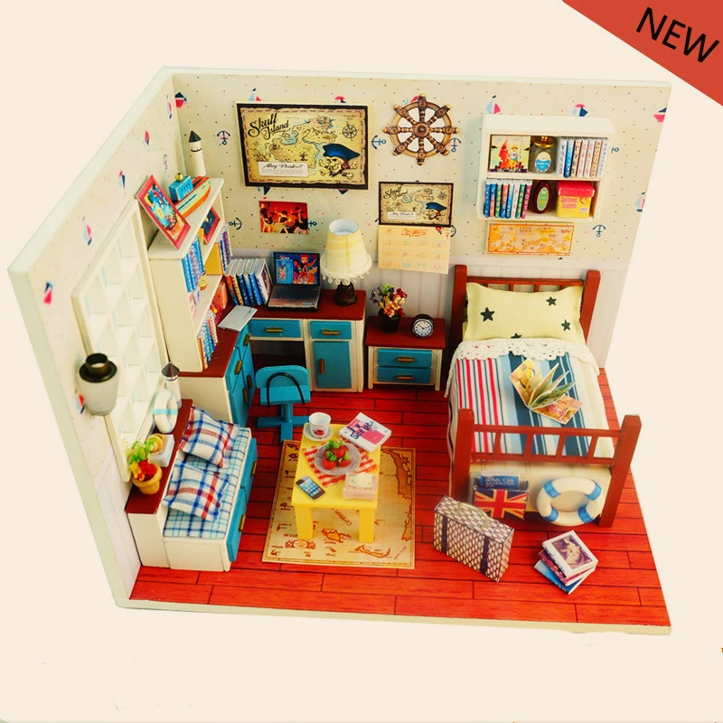 DIY Doll House kids toys Miniature Dollhouse Model Building Kits Wooden Furnitures Toy Pretend Play kids toys Valentine Gift DIY Doll House kids toys Miniature Dollhouse Model Building Kits Wooden Furnitures Toy Pretend Play kids toys Valentine Gift