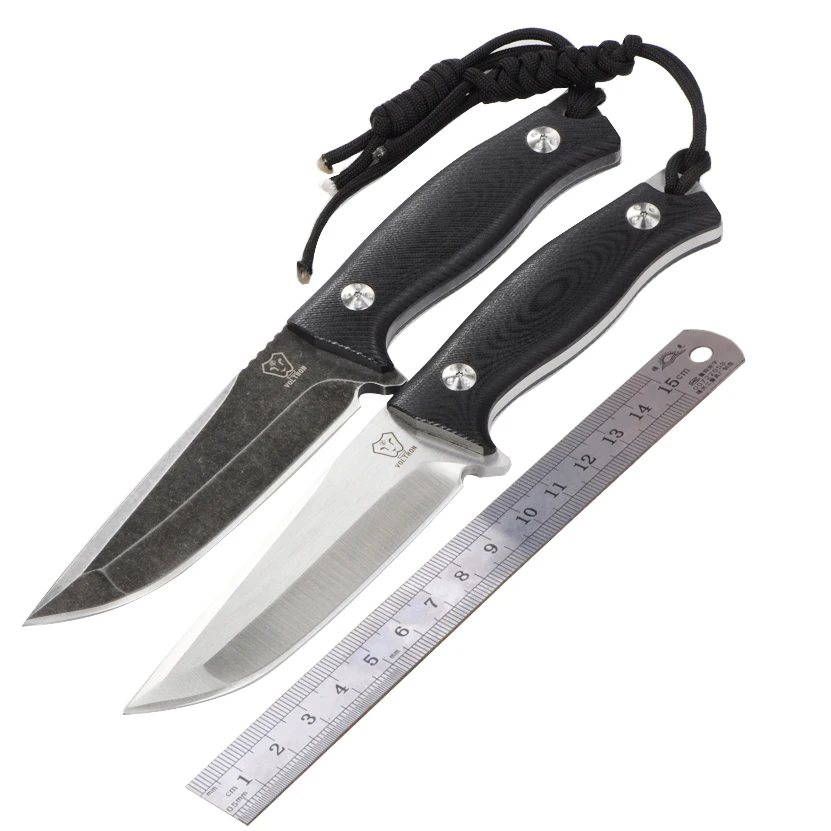 

New fixed knife 58HRC 9cr18mov blade G10 handle hunting fixed outdoor camping knife survival tool tactical utility EDC knife