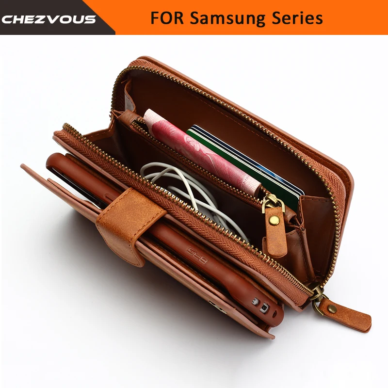 bilder für Brieftasche Für Samsung Galaxy S4 5 6 7 rand Fall 2 in 1 Karte Slot Ständer Fall Für Note 4 5 Flip Lederbezug Reißverschluss Geldbörse Handytasche bilder für Brieftasche Für Samsung Galaxy S4 5 6 7 rand Fall 2 in 1 Karte Slot Ständer Fall Für Note 4 5 Flip Lederbezug Reißverschluss Geldbörse Handytasche