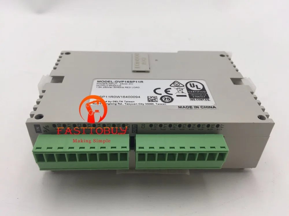 Цифровой Удлинительный модуль серии DVP16SP11R Delta PLC SS 16 точечный 8DI 8DO (реле) питание