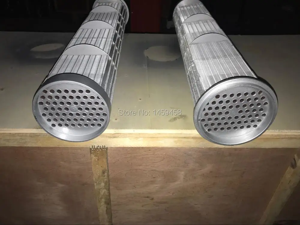 

GA132W water cooled screw air compressor tube and shell oil cooler core 1614866208(1614 8662 08)