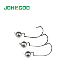 JOHNCOO 10 шт. новые свинцовые крючки для джига 3,5 г 7 г 10 г Мягкая приманка для рыбалки Мягкая приманка червяк металлический джиг острые джиг Крючки mustad