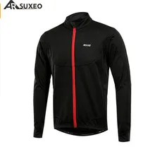 ARSUXEO Cycling Jacket Men Thermal MTB Bike Bicycle Light Weight Windproof Waterproof Jackets Jersey Clothes Coat