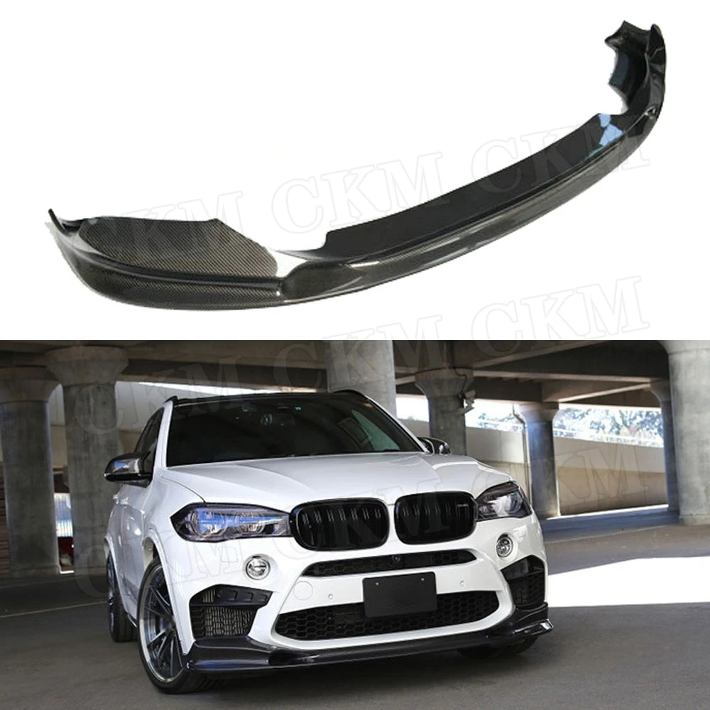 

3D Style Carbon Fiber Front Lip Spoiler Splitter For BMW X5M X6M F85 F86 2015 2016 2017 2018 FRP Front Bumper