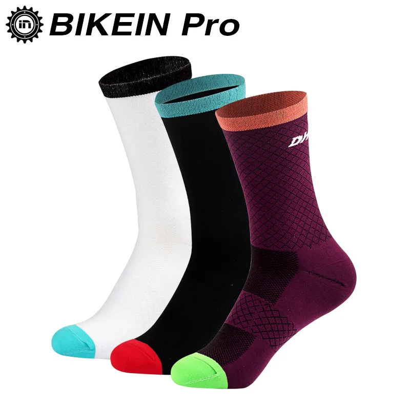 

BIKEIN Pro Bicycle Breathable Socks Cycling Friction Prevent Sock Free Size Stocking Socks Bike Socks Outdoor Sports Racing