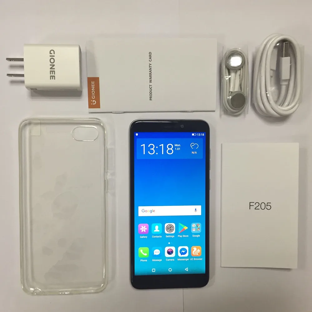 Смартфон Gionee F205 5 45 дюйма две Sim карты MT6739 2 гб озу 16 пзу разблокировка по лицу