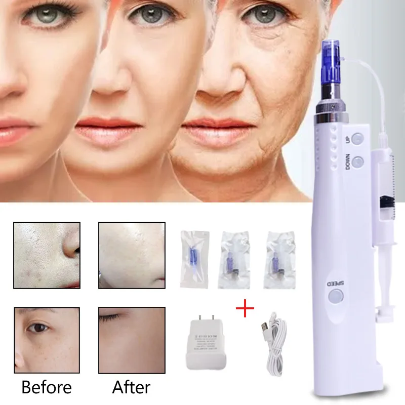 

Needle-free Water Meso Gun Portable Skin Injector Pen Mesogun Vital Acid Injection Microneedle Remove Sagging Skin Device