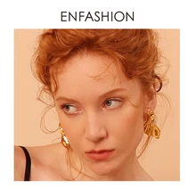 Enfashion, серьги-капли с крыльями ангела для женщин, золотой цвет, Букле д 'Орель, модные серьги, ювелирное изделие, EC181043