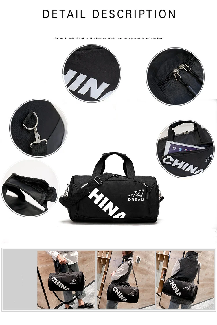 Мужская спортивная сумка, тренировочная сумка для спортзала, Женская водонепроницаемая сумка для фитнеса, прочная многофункциональная сумка, спортивная сумка для мужчин 4