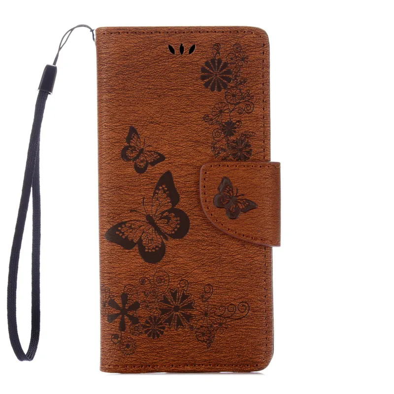

Duplex Embossing Butterfly Leather Case For Sony Xperia E5 Flip Case Soft Cover Wallet Holster Lanyard For Sony E5 F3311 Case