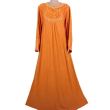 Muslim Abaya Kaftan Islamic Clothing for Women Beading Design Turkish Maxi Abaya in Dubai Kaftan Dress Yellow MD772