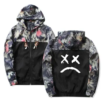 

Lil Peep Sad Hooded Jackets Windbreaker Men Jackets Coats Sweatshirt Men Hip Hop Zipper Lightweight Jackets Bomber