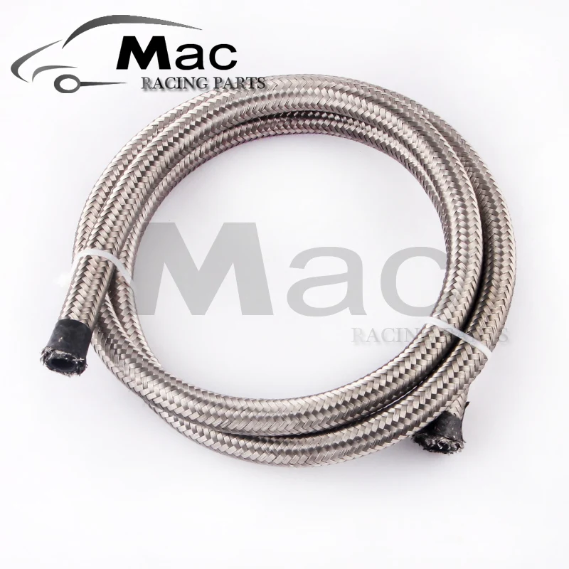 Buy AN6 hose stainless steel braided fuel line