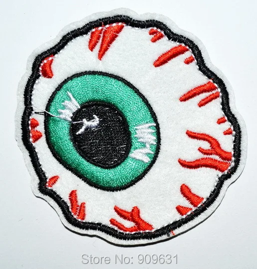 

Free shipping - Evil Eyes Embroidered Iron On Applique Motif Patch DIY accessory Applique Badge Free Shipping