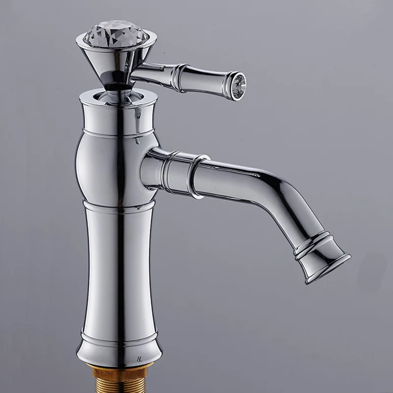 

360 degree rotation Deck Mounted Bathroom Basin Mixer Faucet Torneria Hot and Cold Mixer Taps Gold / Silver Two Colors 9089