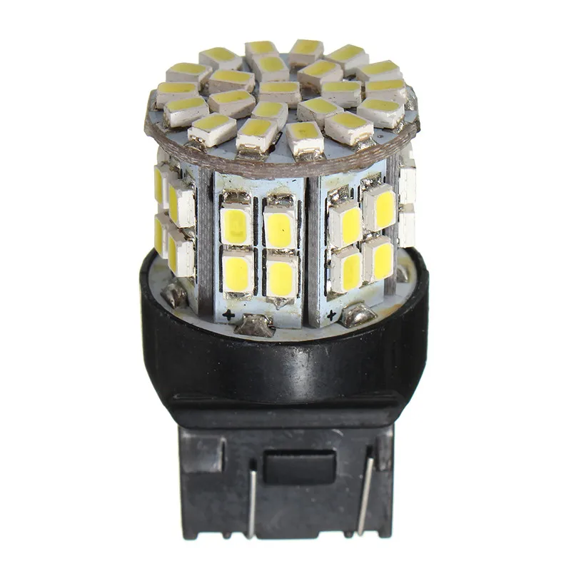 T20 7443 W21/5 W 1206 50SMD Автомобильный светодиодный стоп-сигнал, задний светильник, резервный светильник, Чистый теплый белый DC 12V