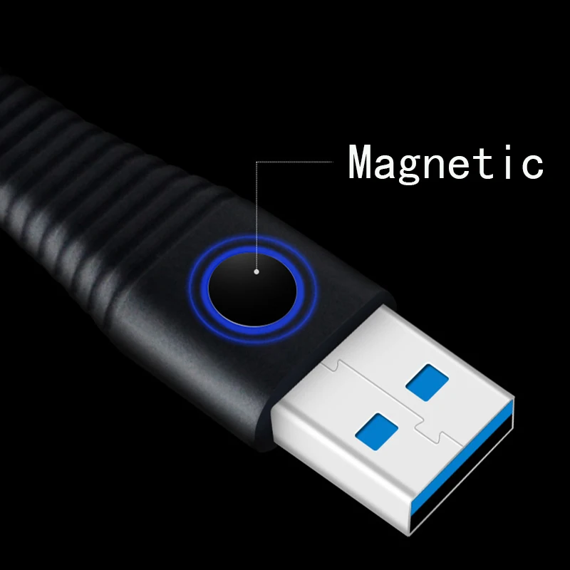 Thbelieve USB To USBC Magnetic Cable 1M Flat USB Type C To USB 3.0 Charge Data Transmission Cords For Xiaomi USB-C For Huawei (19)