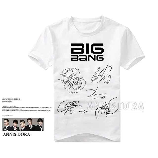 T Shirt A Signature Imprimee Bigbang Gd Dragon Taeyang V I T O P Daesung Aliexpress
