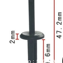 100 шт. Пластик замок клип заклепки для 20432795 или VW 175-853-57701c