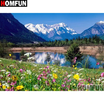 

HOMFUN Full Square/Round Drill 5D DIY Diamond Painting "landscape" Embroidery Cross Stitch 5D Home A07960