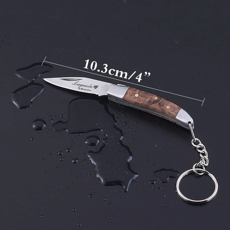 1 шт. стиль Laguiole классический карманный нож из нержавеющей стали Идеальный брелок винный нож деревянные ручки мини складной нож в коробке