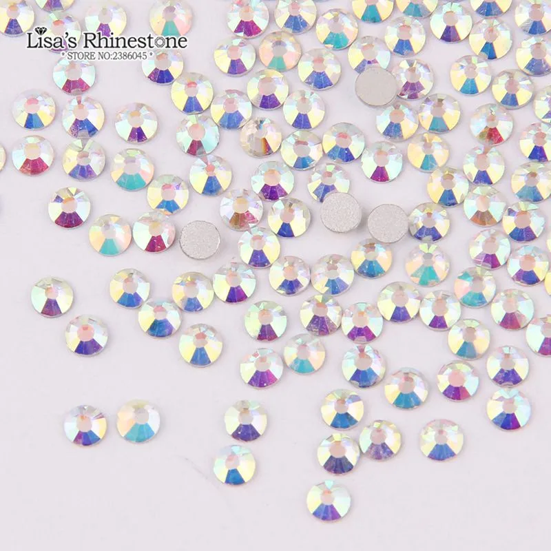 

3D Crystal AB SS16 SS20 SS30 SS34 SS40 Flatback Non Hotfix Nail Art Rhinestone Strass For DIY Decoration