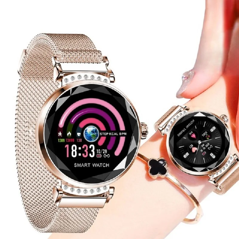 H2 Smart Bracelet Fashion Women 3D Diamond Glass Heart Rate Blood Pressure Sleep Monitor Smartband Best Gift H2 Smart Bracelet Fashion Women 3D Diamond Glass Heart Rate Blood Pressure Sleep Monitor Smartband Best Gift