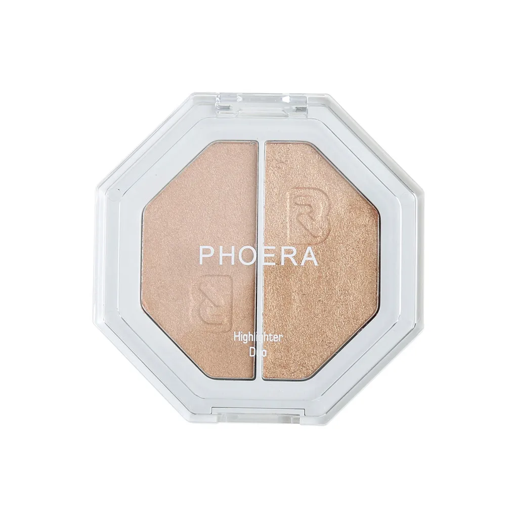 Бренд PHOERA beauty двухцветная хайлайтер тени для век Палетка для макияжа крем с мерцающим эффектом лица стойкий водонепроницаемый Maquiagem L58