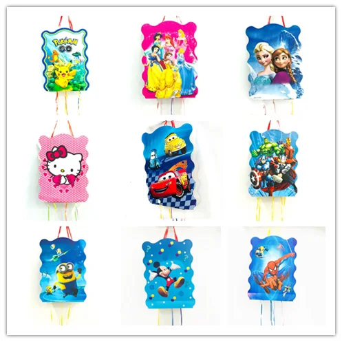 

1pc/set Micky Minnie Mouse Frozen Anna And Elsa Princess Spiderman Minions Avenge Trolls Pinata Kids Birthday Party Supplies