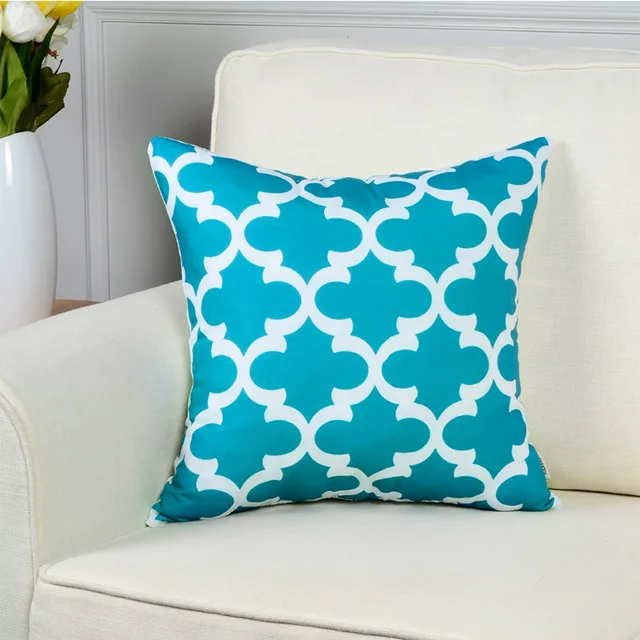 Topfinel Modern Geometric Decorative Cushion Covers Cotton Linen Throw