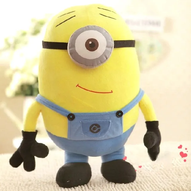 Minions Doll Cushion 3D Eye Despicable Me 2 Plush Soft Toy In Movie Minion 25cm Xmas Valentine's ...