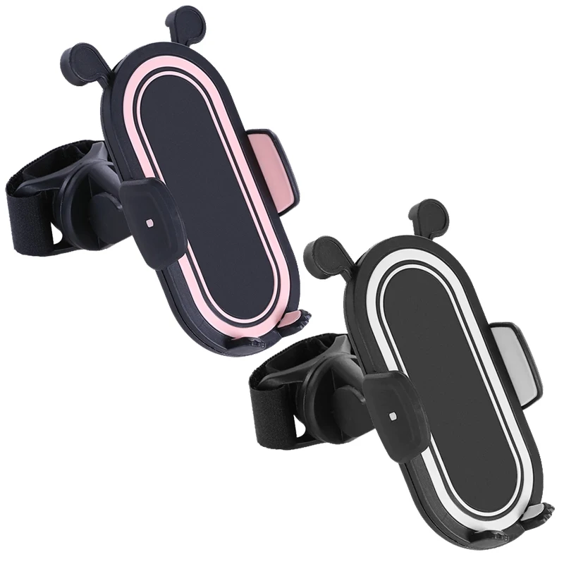 HX 360 градусов вращающийся аксессуары для детской коляски универсальный держатель Регулируемый кронштейн Подставка для телефона черный белый розовый