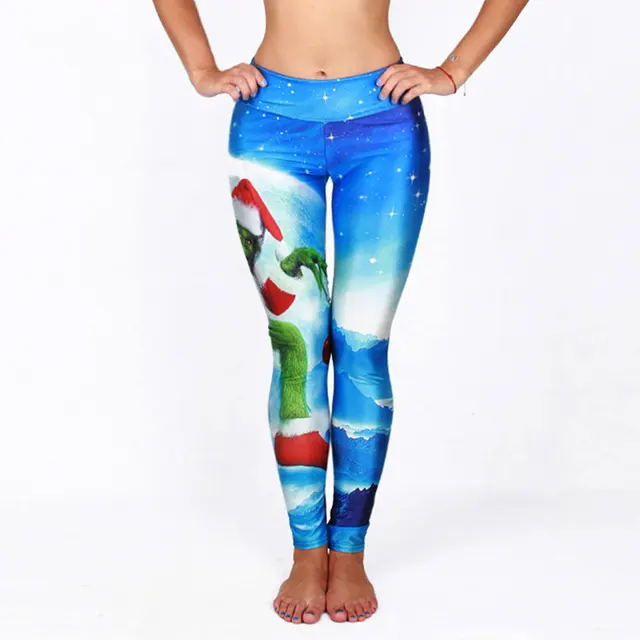 Buy New Trend 3d Santa Claus Sexy Women Leggings