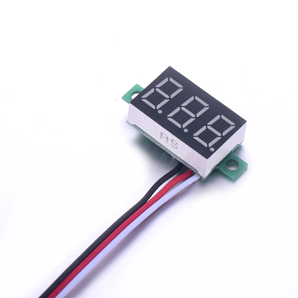 1/5pcs Red LED Digital Display DC 0-30.0V Voltmeter for Moto 0.36 Inch Instruments Current Meter Motorcycle Accessories Hot Sale |