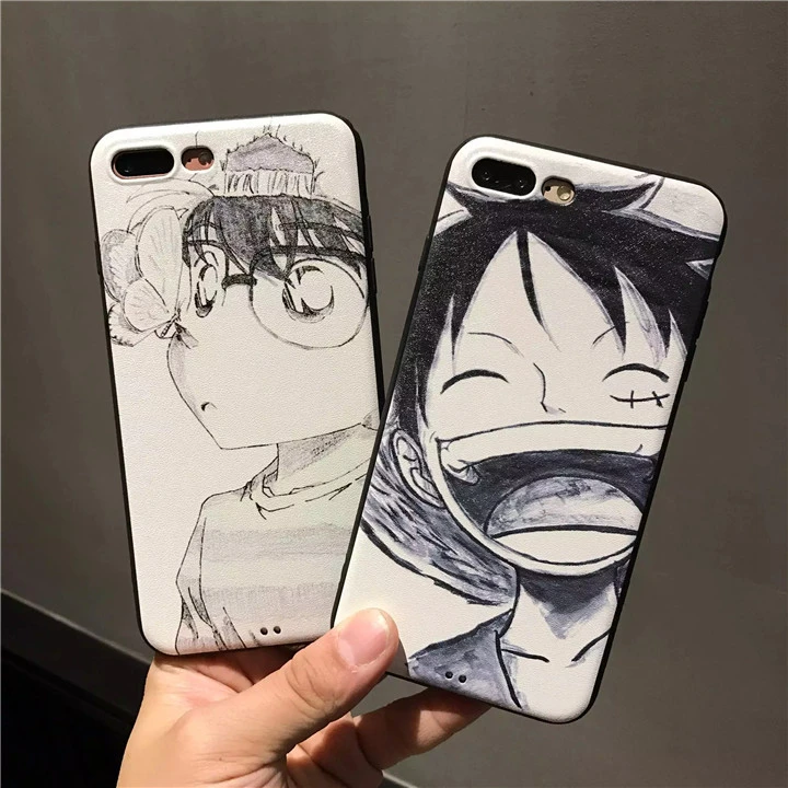 اليابان سوبر شعبية الكرتون لوفي كه Lan رسم قلم الرسم الحرير نمط Tpu حالة تغطية ل Iphone6 6 ثانية 7 6 زائد 7 زائد Cover For Iphone6 Case Covercover Pattern Aliexpress
