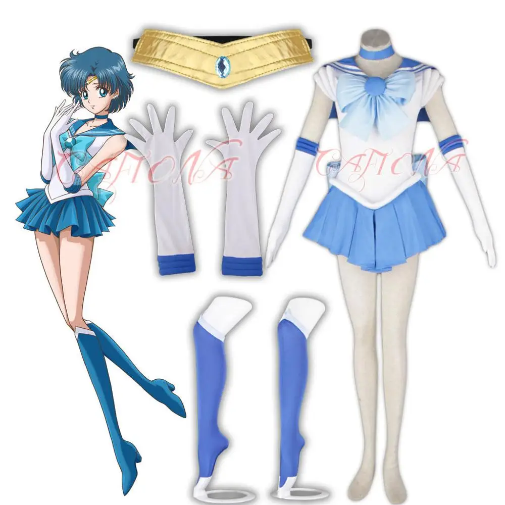 Wholesale Sailor Moon Ami Mizuno Sailor Mercury Cosplay Costume Sexy ...