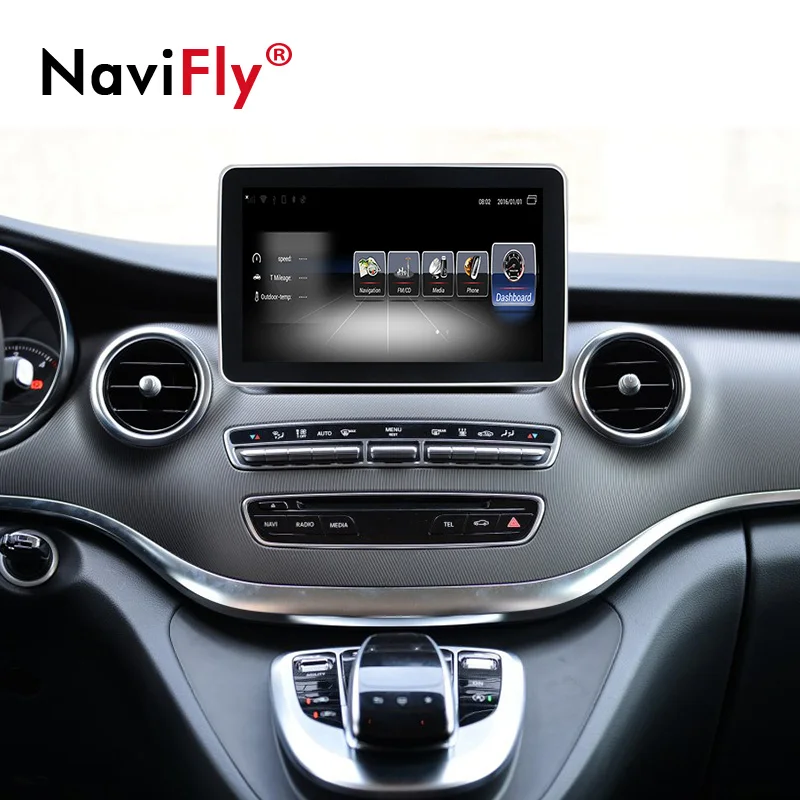 Sale Navifly Android system Quad core Car multimedia player for BENZ V CLASS 639 2015-2017 car gps radio BT wifi 4G USB player 1