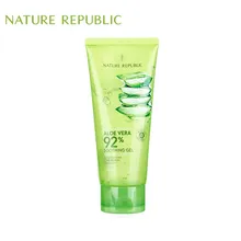 Nature Republic Soothing Moisture ALOE VERA 92% Soothing Gel 250ML Korea Cosmetics Acne Treatment Face Cream for Hydrating Moist