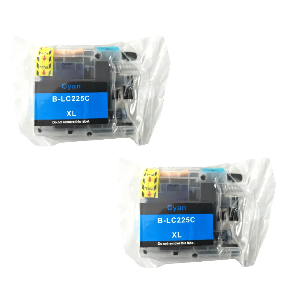 

2PK LC225XL Cyan полный чернильный картридж для Brother DCP-J562DW MFC-J480DW MFC-J680DW J4120DW J4420DW J4620DW J4625DW