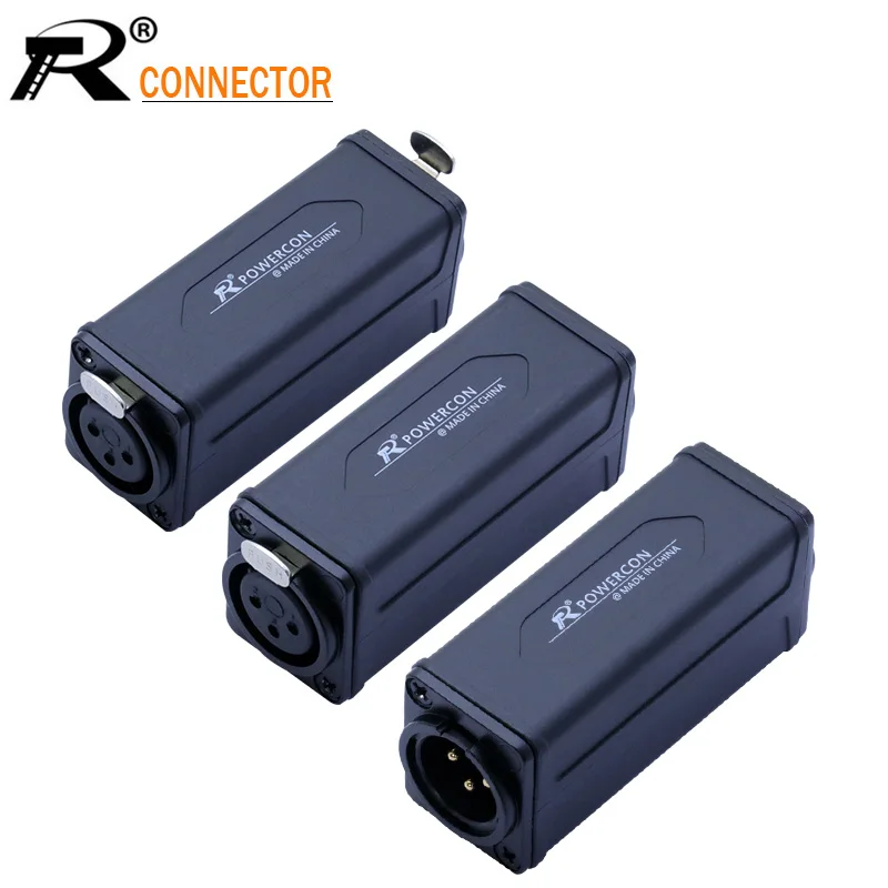 

12pcs New Arrival Black 3PIN XLR Straight Adapter High quality XLR Panel Mount Connector Male to Female Extension Adapter
