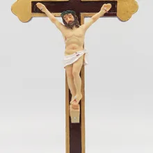 12 дюймов Смола Крест Стенд с распятье религиозное рисунок Крестик с распятием фигурка SY-1208