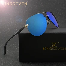 KINGSEVEN Aluminum Magnesium Polarized Sunglasses Men Driver Mirror Sun glasses Male Fishing Female Eyewear For