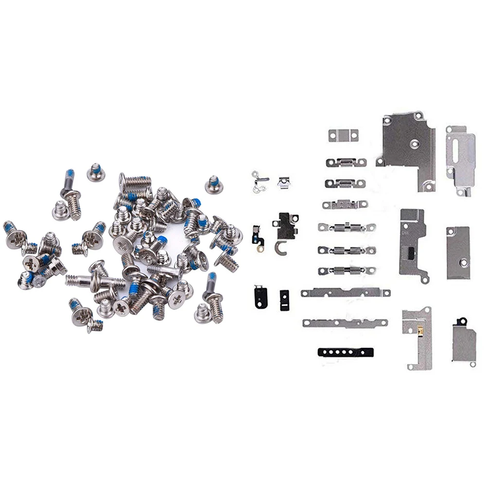 

HOUSTMUST Repair Replacement Parts for iPhone 6 6p 6s 7 8 8 Plus Holder Bracket Fastening Pad Spacer + full screws