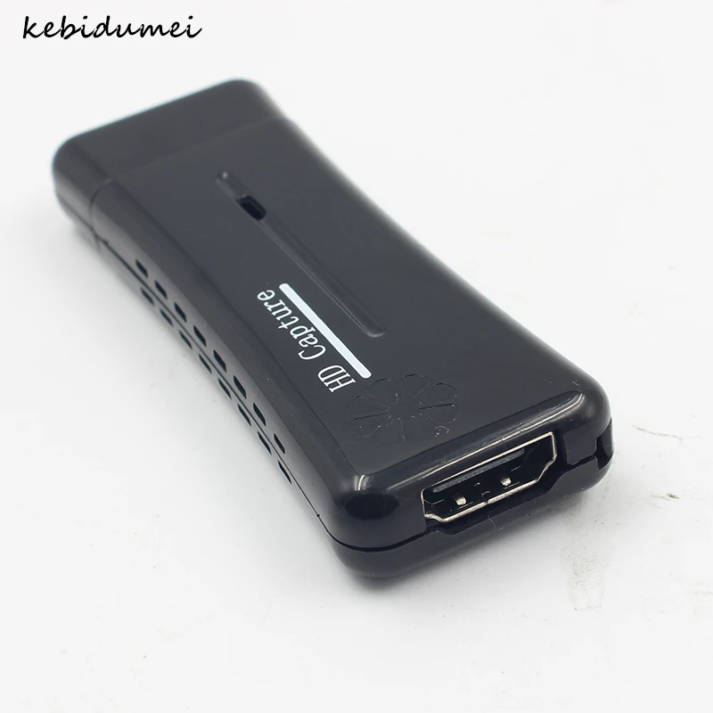 Kebidumei HDMI Карта видеозахвата USB 2,0 порт HD 1 способ HDMI 1080P мини-карта захвата видео для компьютера Windows XP