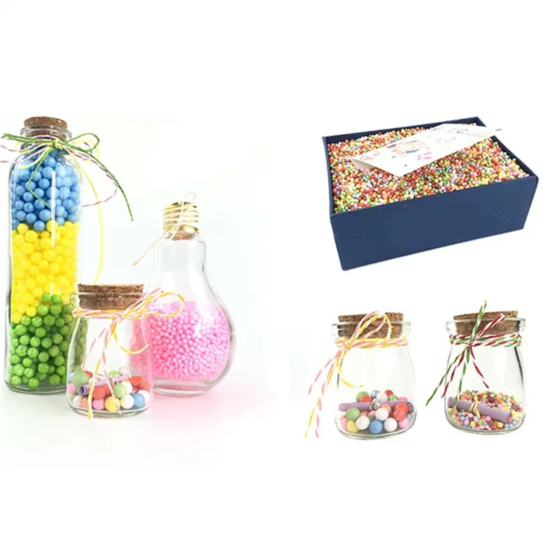 3mm Foam Balls Decorative Craft Bubble Ball Gift Box DIY Wedding/Christmas/Party Bottle Vase Decor Pillow Filler Styrofoam Ball