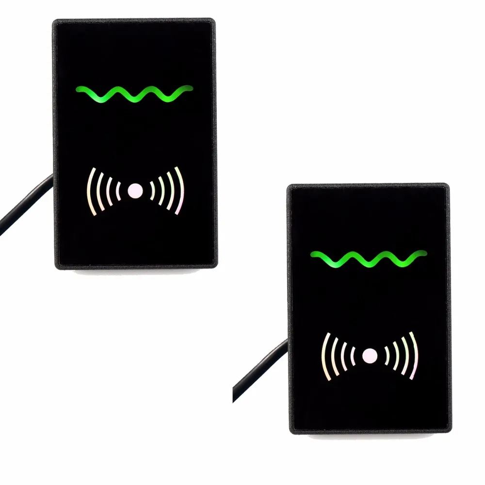 

2pcs IC Card Reader Door Access Control System 13.56MHz Wiegand 26/34 bit Waterproof for Access Control F1736A