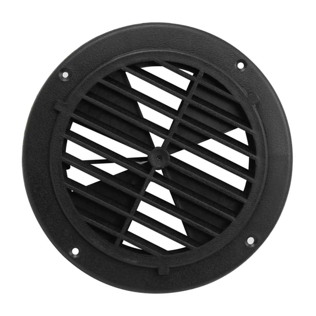 1 Pcs 6.5 Inch Round Louvered Vent For RV Motorhome Boat Ventilation Parts UV Protection 0.7 Inch Thickness PP Plastic
