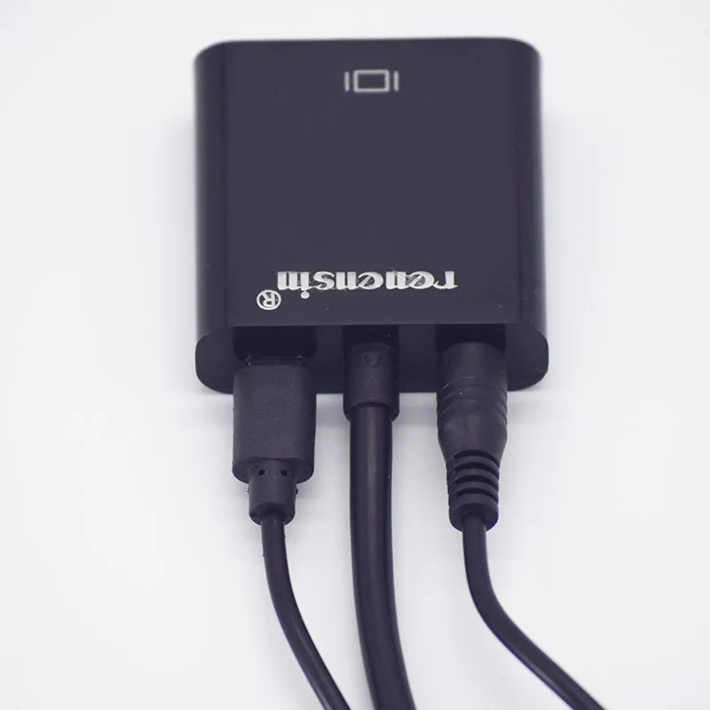 Кабель преобразователь для монитора ТВ штырь гнездо с HDMI на VGA коннектор аудио usb
